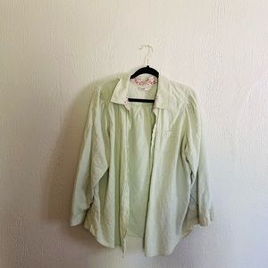 Striped collared cover up